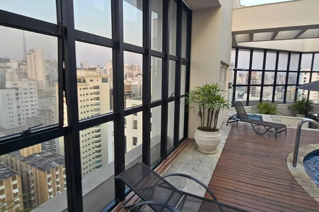 Apart-Hotel Com Linda Vista No Jardins! Sao Paulo