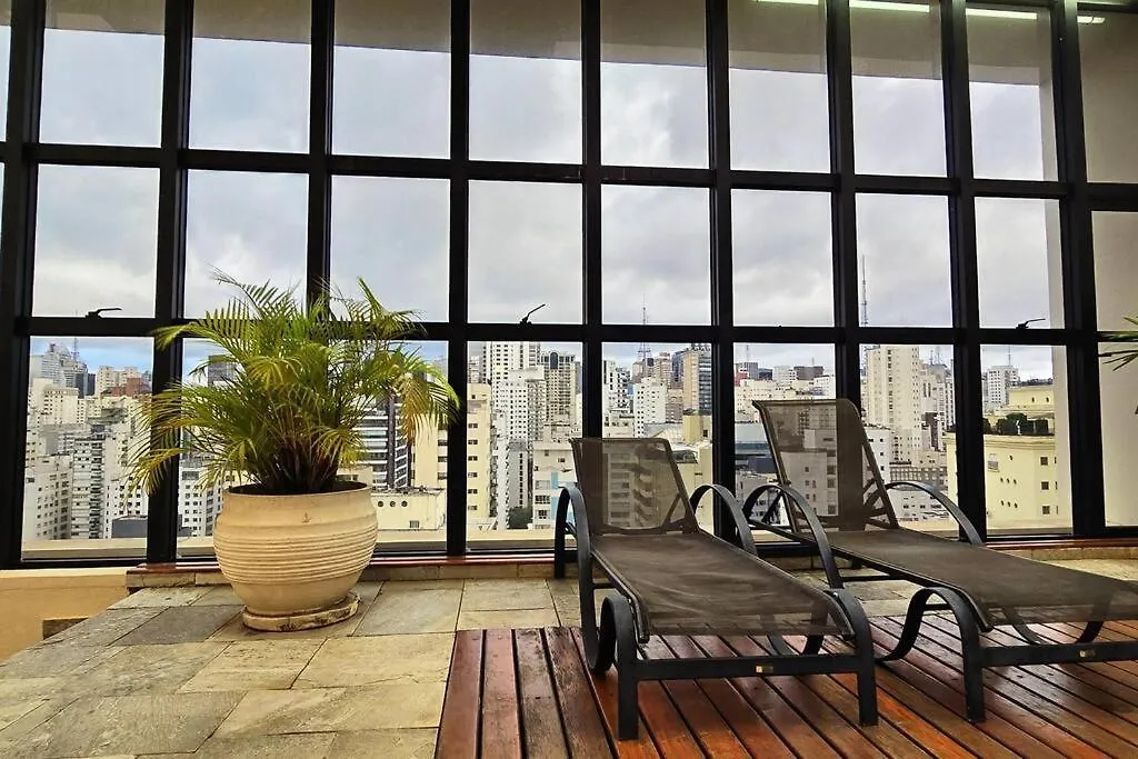 Apartamento Apart-Hotel Com Linda Vista No Jardins! São Paulo Brasil